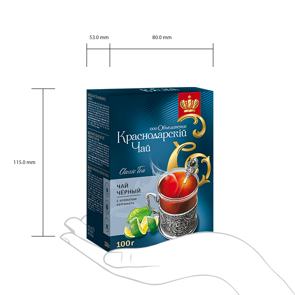 Чай черный с ароматом бергамота «Чайная мастерская ВЕКА» (100 г.)