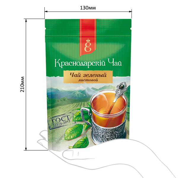 Чай зеленый листовой «Краснодарскiй Чай» (90 гр.)