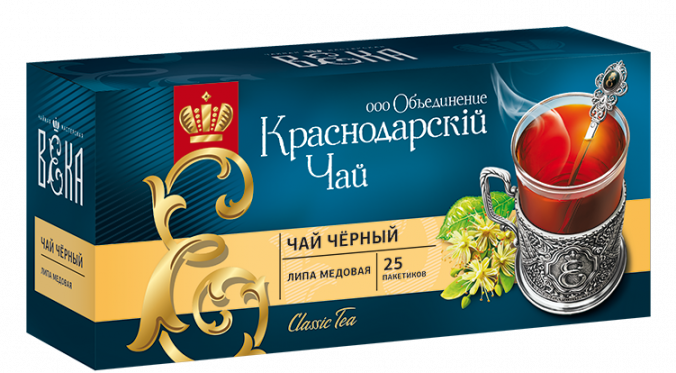 Чай черный "липа медовая" "Объединение Краснодарскiй край" 25 шт.