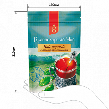Чай черный с ароматом бергамота листовой «Краснодарскiй Чай» (90 гр.)