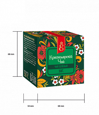 Чай зеленый листовой "Краснодарскiй чай ВЕКА" (30 гр.)